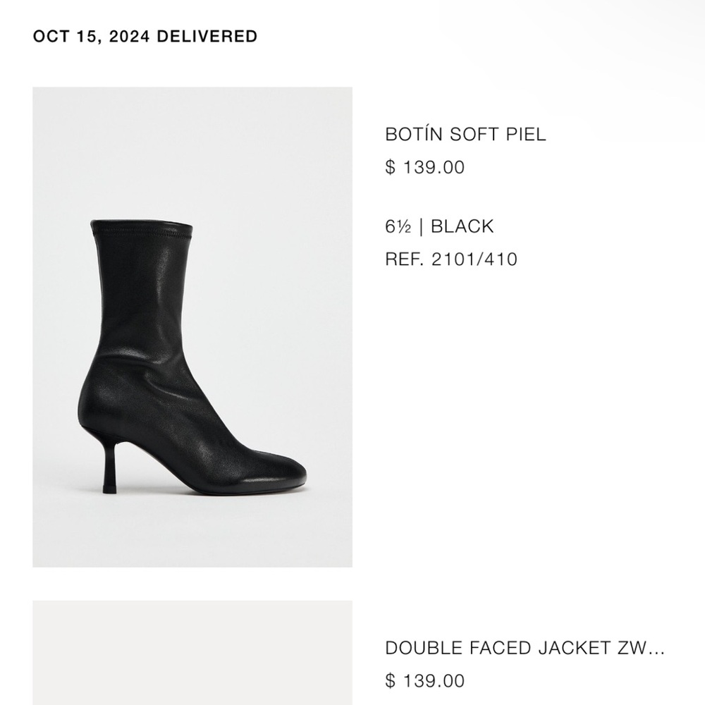 Zara Black Women's Ankle Boots